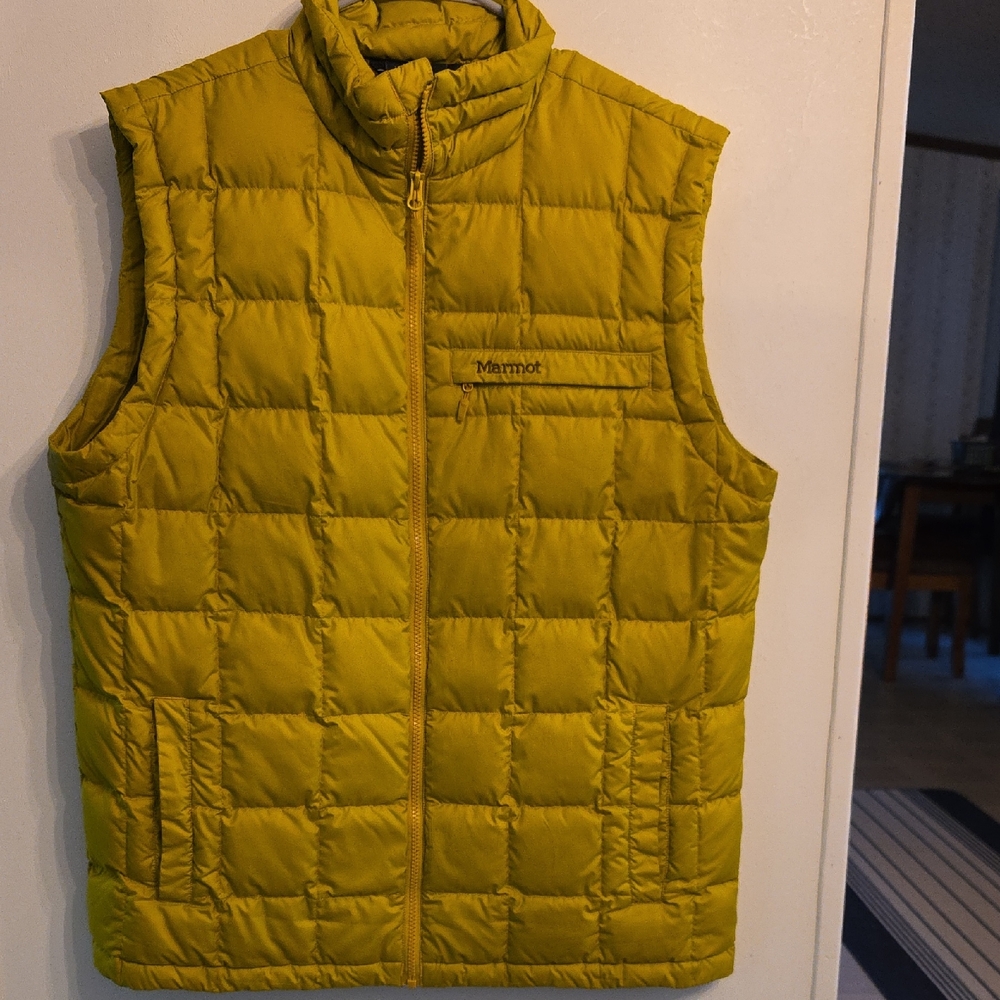 Marmot Men's Mustard Quilted Vest